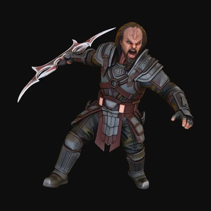 3D model for Klimgon warrior