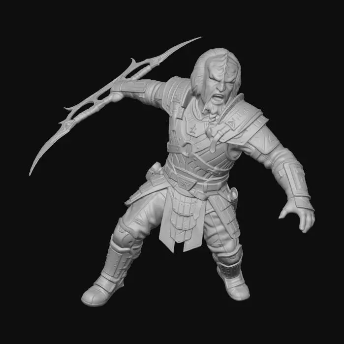 3D model for fantasy+warrior+3d+model+klingon