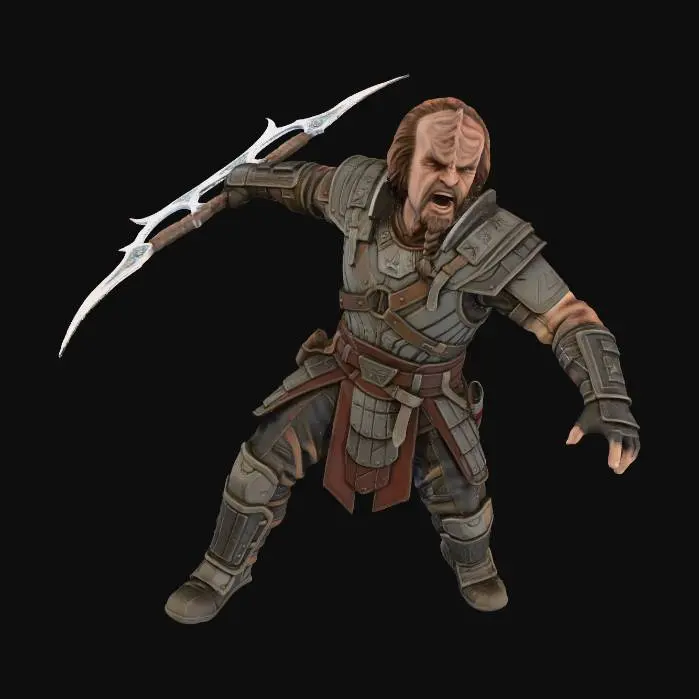 3D model for fantasy+warrior+3d+model+klingon