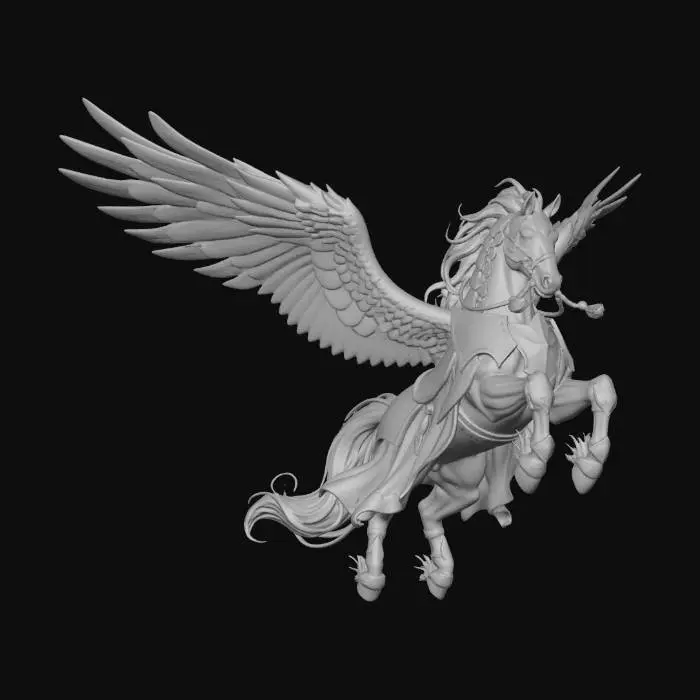 3D model for Fantasy Pegasus