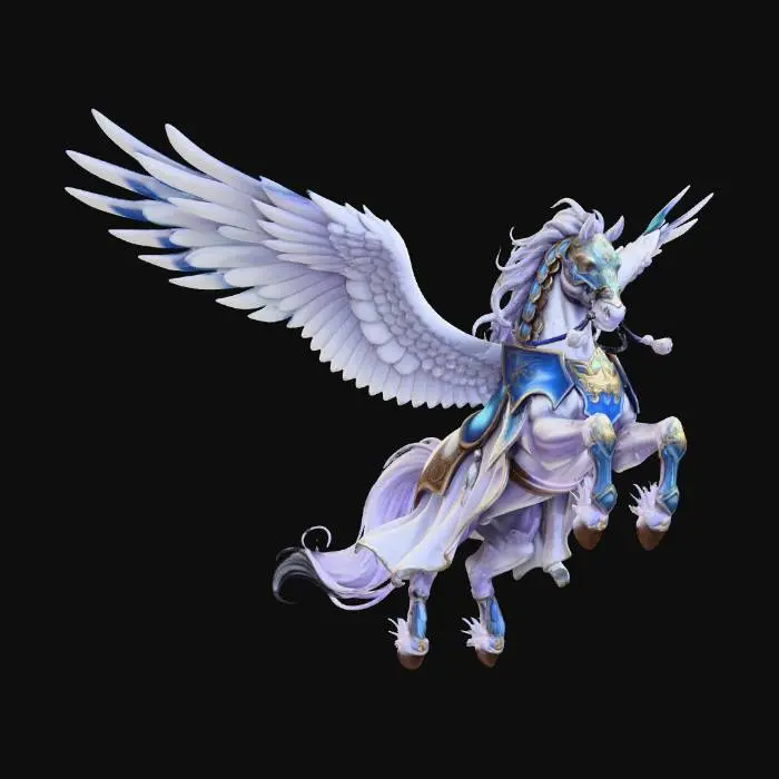 3D model for Fantasy Pegasus