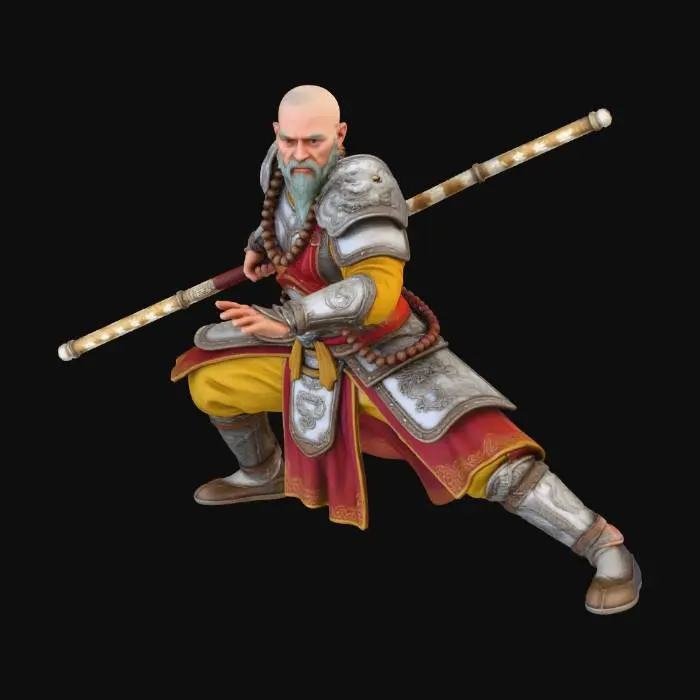 3D model for Shaolin Monk's Resolve