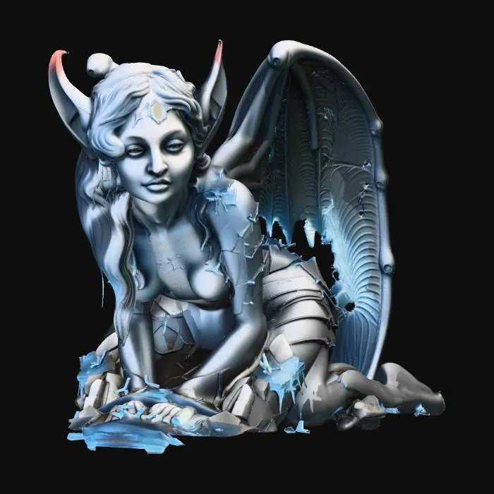 3D model for gargoyle+statue+3d+model (2)