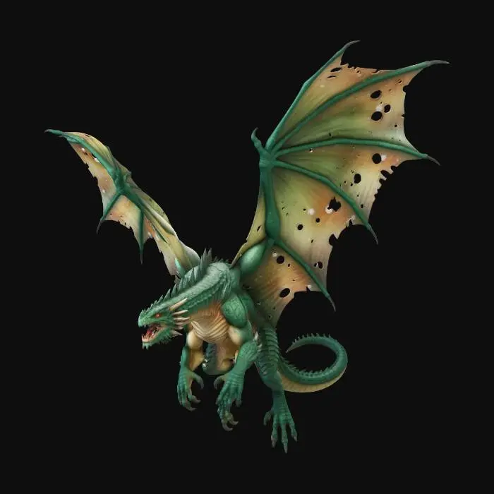 3D model for Flying Emerald Tempest