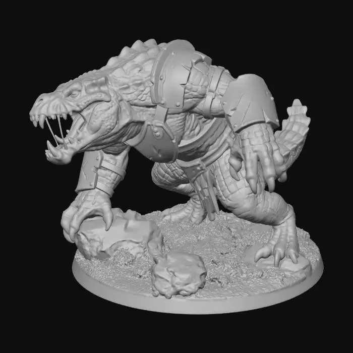 3D model for Ironclad Crocodile