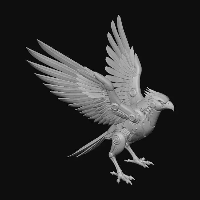 3D model for Steampunk Automaton Eagle