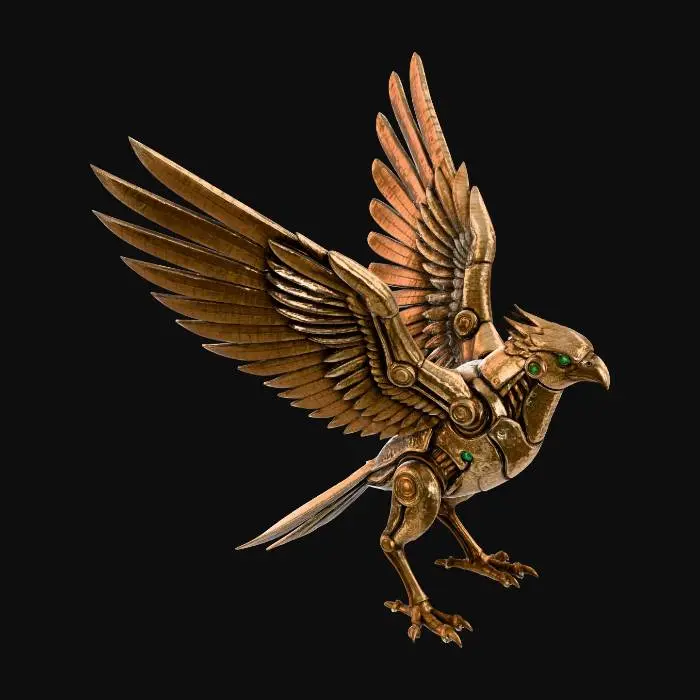 3D model for Steampunk Automaton Eagle