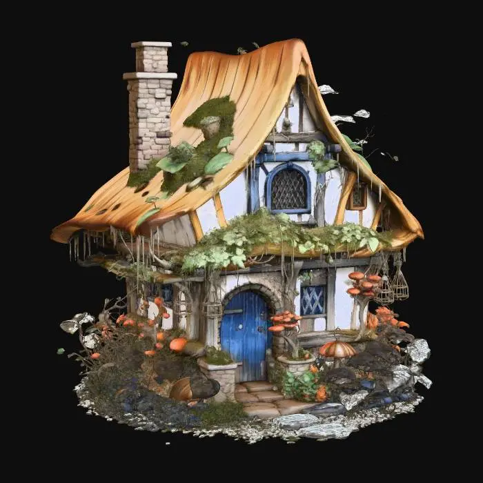 3D model for The Enchanted Thatch Cottage