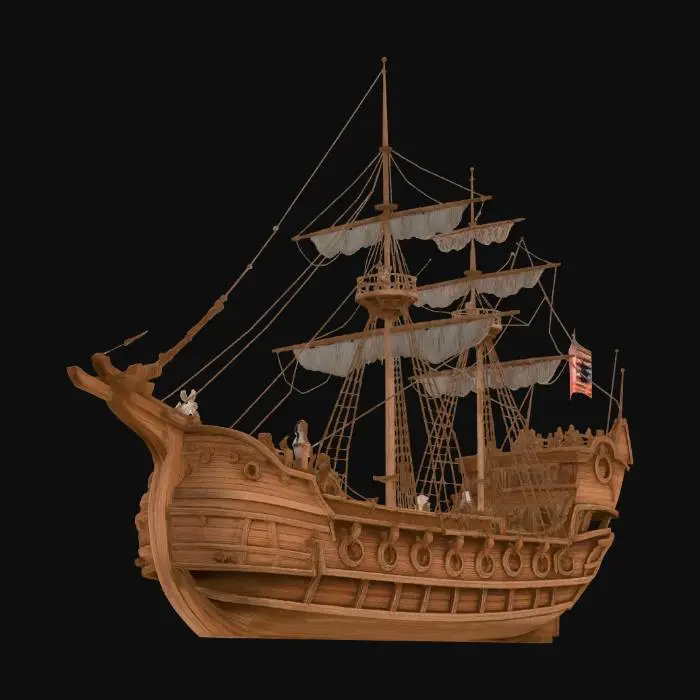 3D model for Timber Galleon