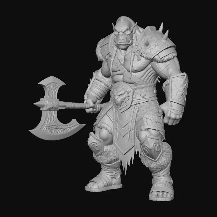 3D model for Ironclad Orc Warlord