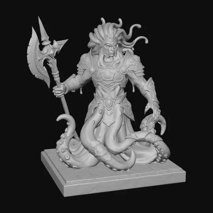 3D model for Amethyst Royal Slime Warlord