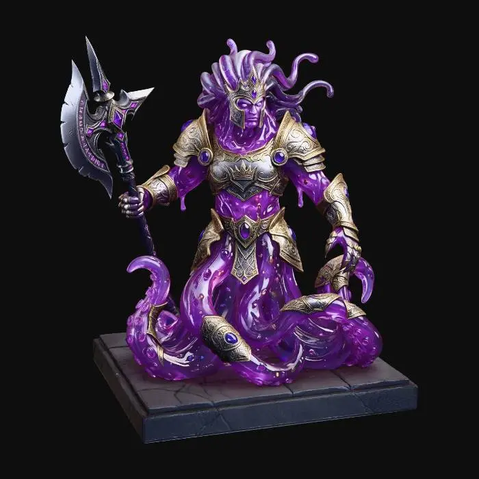 3D model for Amethyst Royal Slime Warlord
