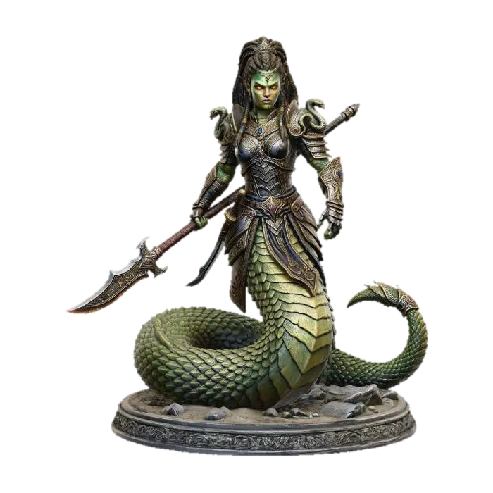 Empress of the Coil por oogimsch2016oo — miniatura de DnD personalizada criada com o Meshy AI