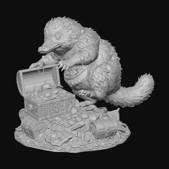 3D model for furry treasure Niffler #EasterEgg2026#