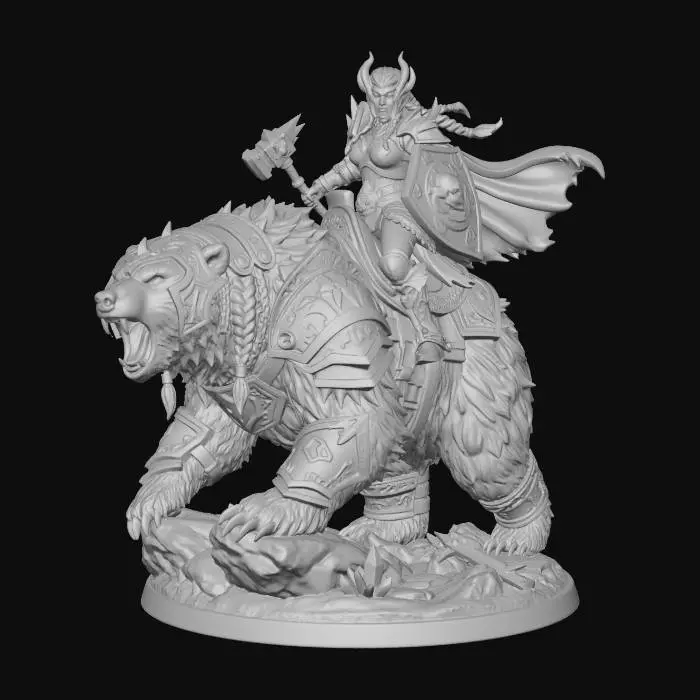 3D model for Icebound Celestial Mythical Ice Warbear, #EasterEgg2026#