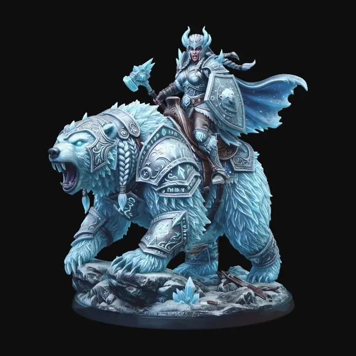 3D model for Icebound Celestial Mythical Ice Warbear, #EasterEgg2026#