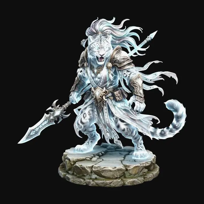 3D model for ghost leopard warrior