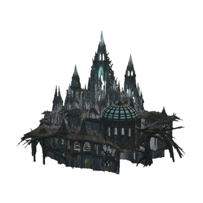 Sunken Cathedral - Pillars 3D model, vytvořený pomocí AI