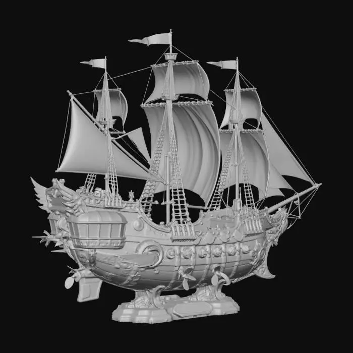 3D model for Runic Dragon Galleon