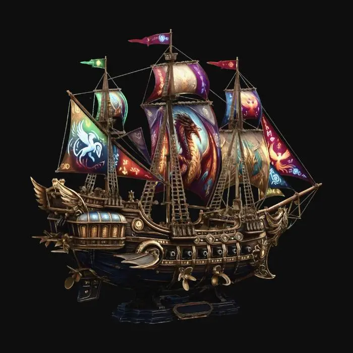 3D model for Runic Dragon Galleon