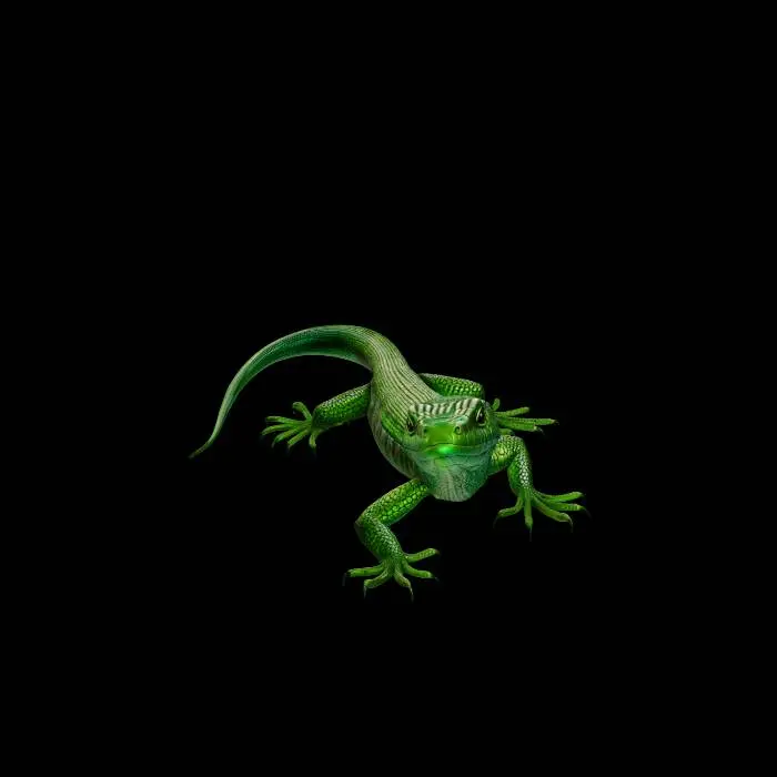 3D model for Emerald Iguana