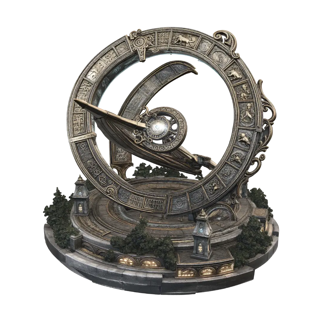 Celestial Chronometer - Gauge 3D model, vytvořený pomocí AI