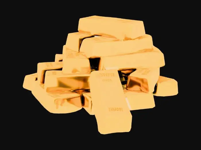 3D model for Stack of Gold Bars