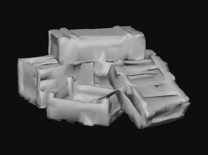 3D model for Weathered Crates
