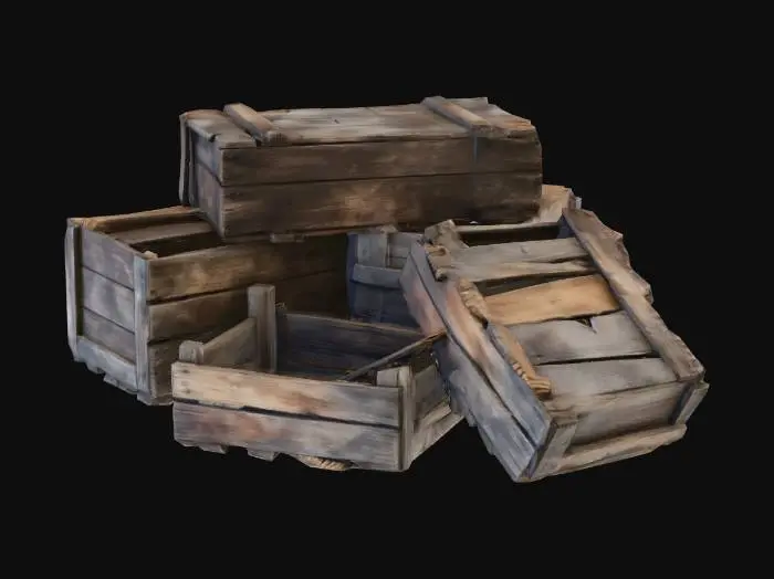 3D model for Weathered Crates