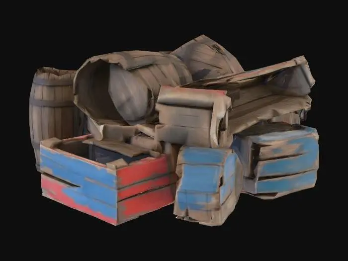 3D model for Barrels and Crates