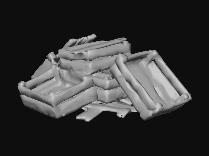 3D model for Aged Wooden Crates