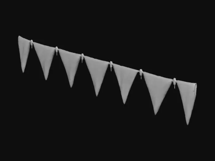 3D model for Blue Bunting Banner