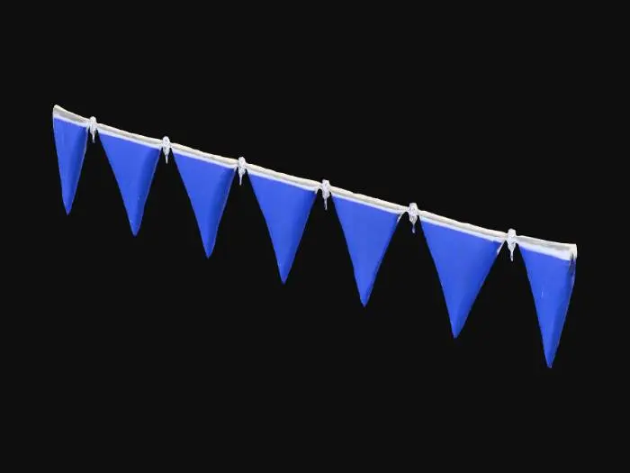 3D model for Blue Bunting Banner