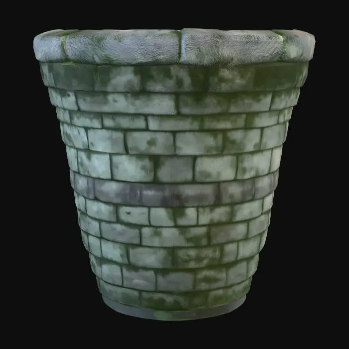 3D model for Stone cylinder