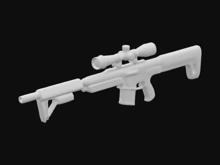 3D model for Sniper rifle