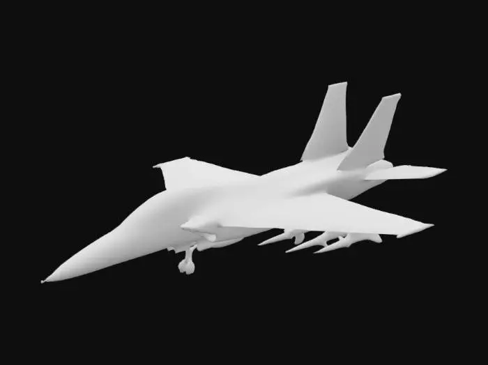 3D model for imagine a J-30 fighter plane with a tungsten body