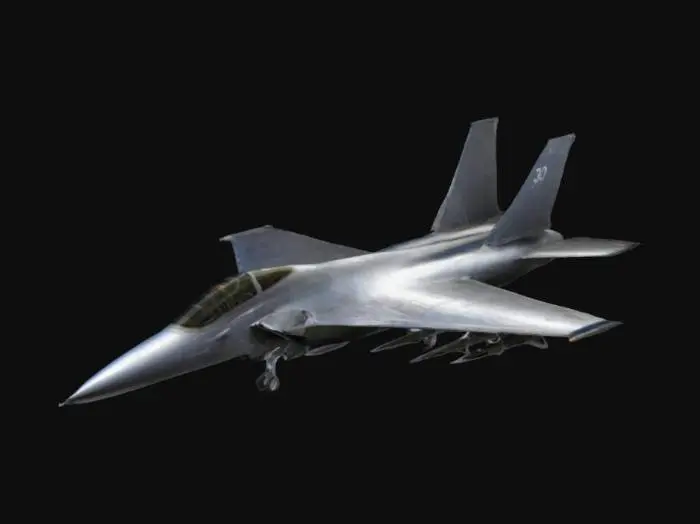 3D model for imagine a J-30 fighter plane with a tungsten body