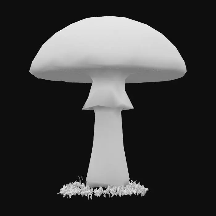 3D model for generate an amanita muscaria mushroom 