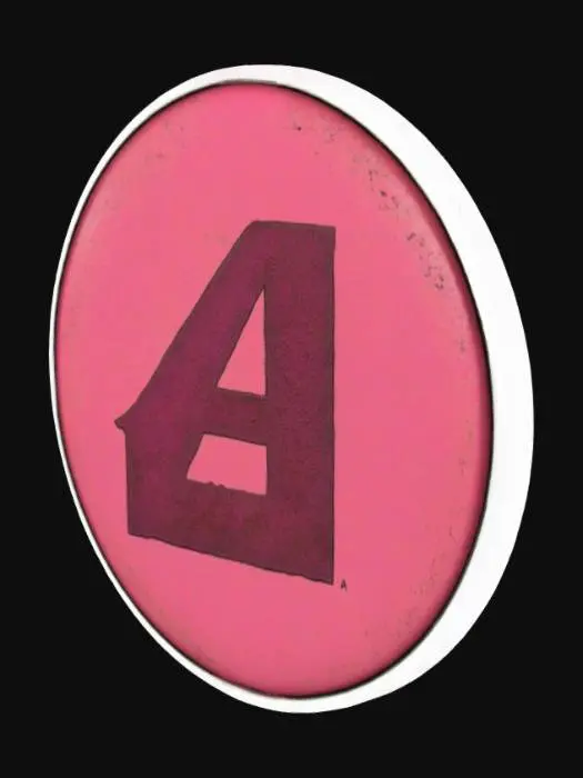 3D model for Round pin with alphabet letter