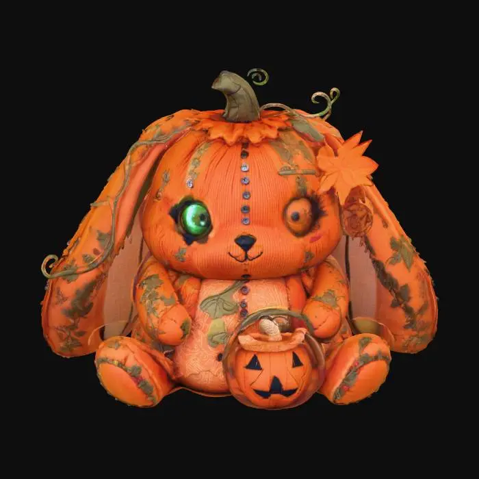 3D model for Pumpkin Patch Bunny, #Halloween2025#