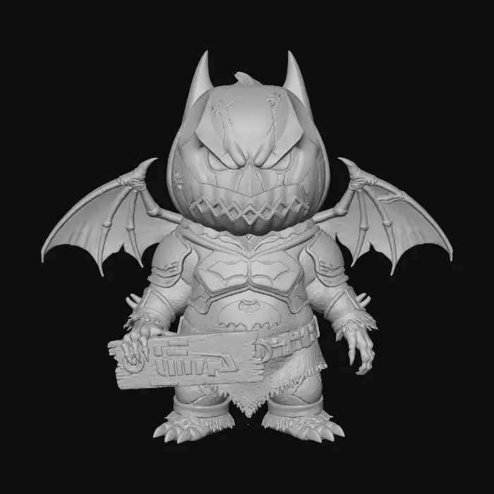 3D model for Pumpkin Knight of Gotham, #Halloween2025#