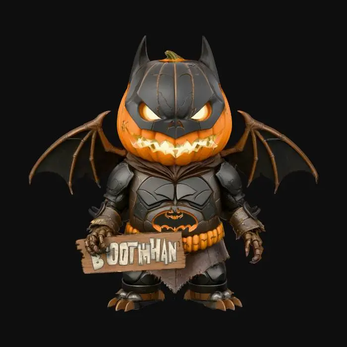 3D model for Pumpkin Knight of Gotham, #Halloween2025#