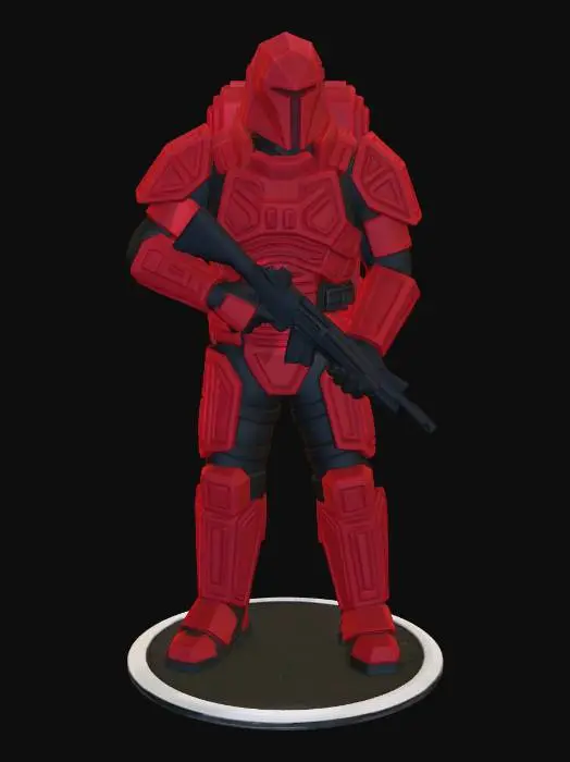 3D model for Crimson Sentinel