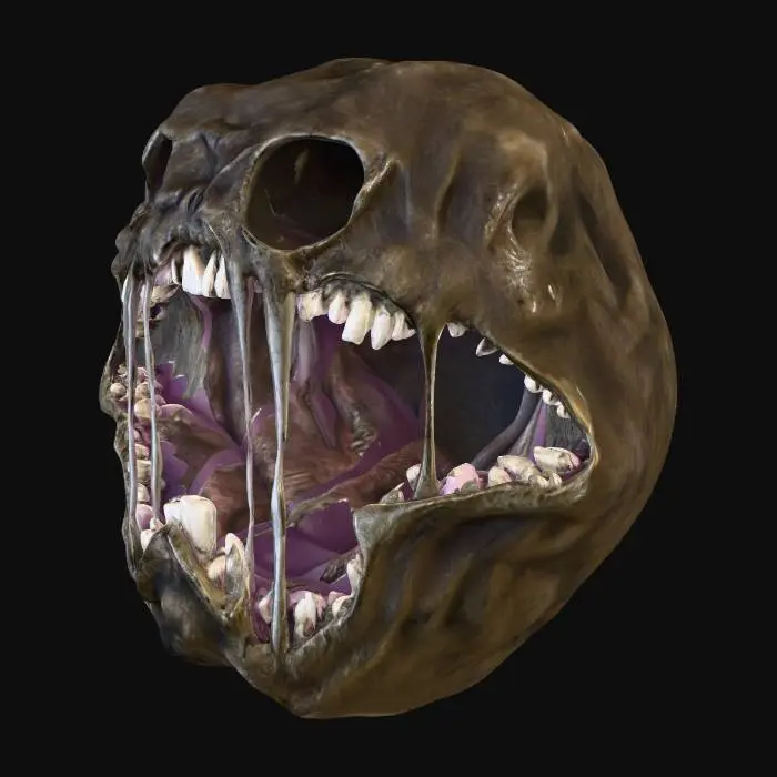 3D model for Nightmare Maw Rotten Flesh Monster (Add a long fleshy mass at the back to be its "Tail")