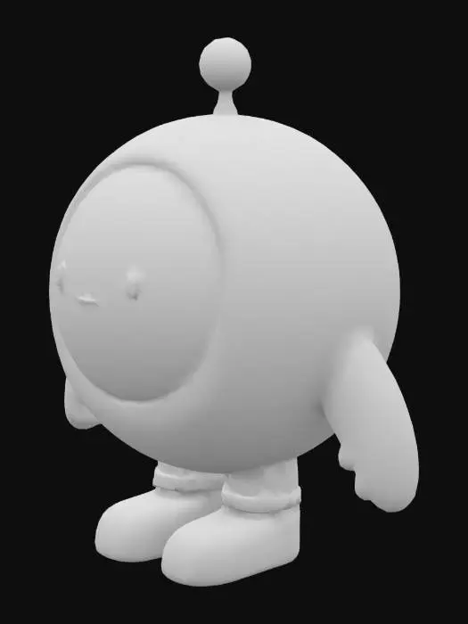 3D model for Yellow Beanie Buddy