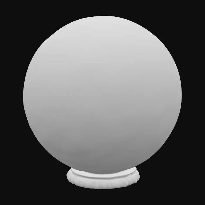 3D model for a spherical  and big stone glowing purplish blue, with demonic souls in it, glowing red., #PBR#