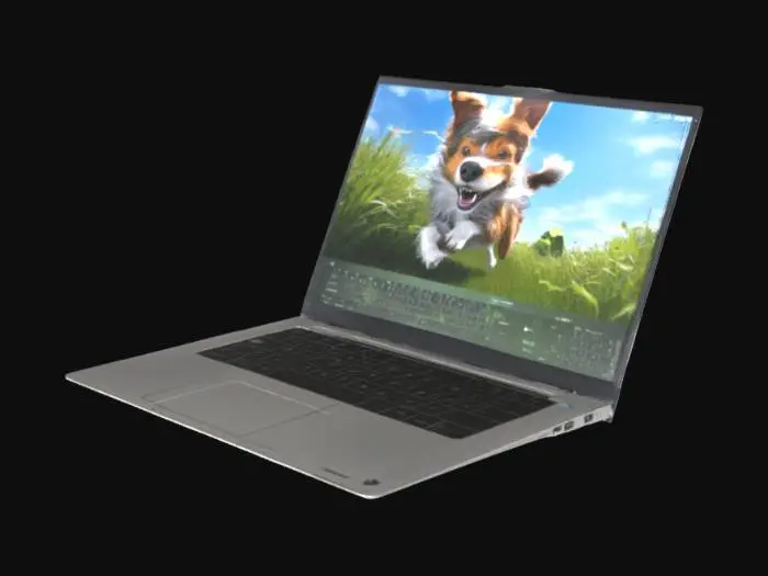 3D model for Modern Laptop on Display