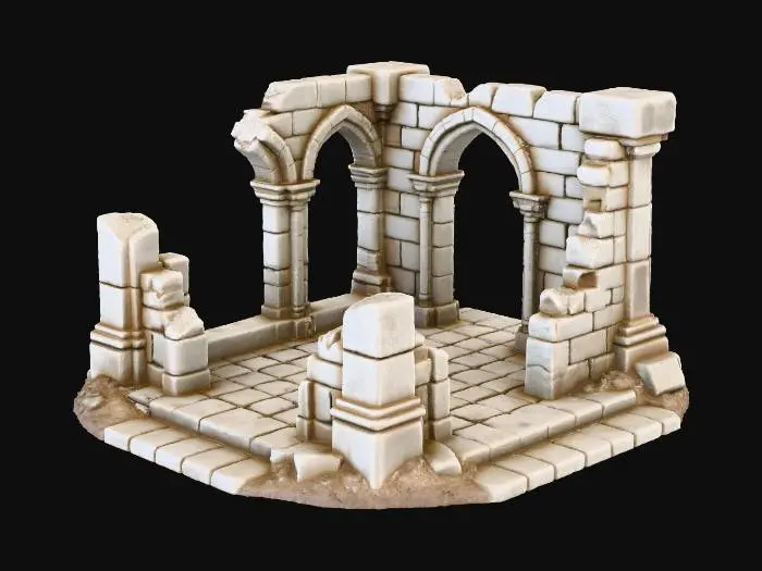 3D model for Ancient Ruins Model