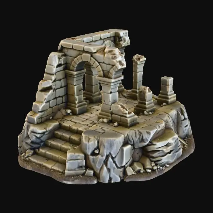 3D model for Ancient Stone Ruins Model