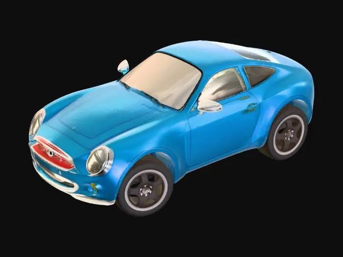 3D model for um carro, pode ser um carro meio cartoon e realista!